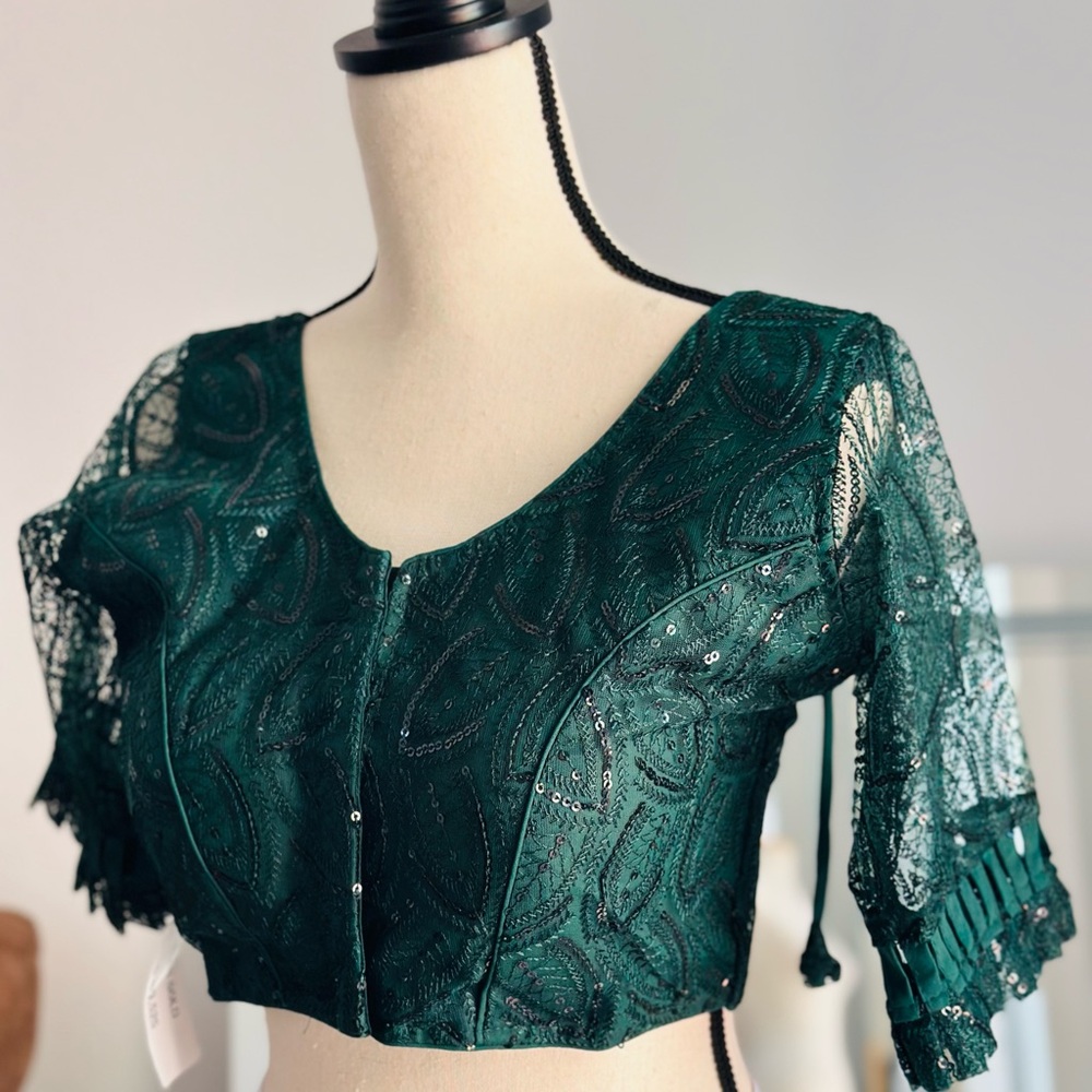 Net Saree blouse - Picture 3 of 3